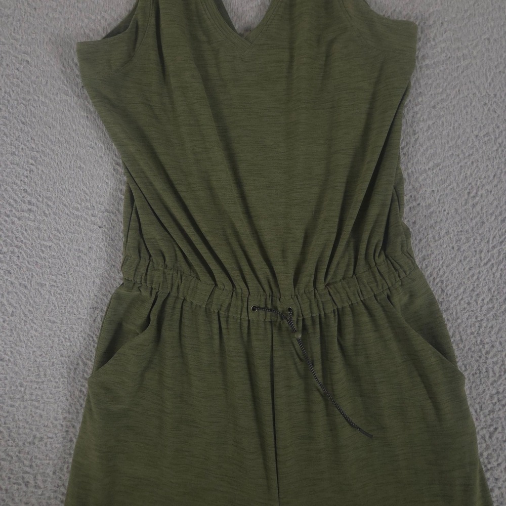 Old Navy Jumpsuit Womens S Green Wide Leg Breathe On V-Neck Sleeveless Pockets - Picture 8 of 13
